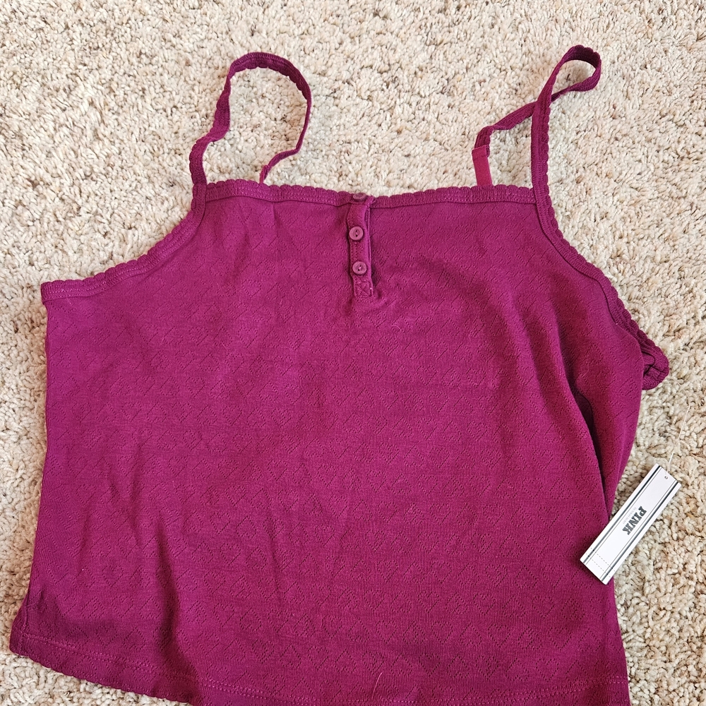 Victoria's Secret Magenta/Cranberry Knit Camisole